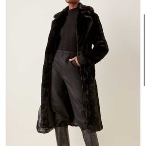 NWT Apparis Mona Belted Coat - Sz S/M (Noir)